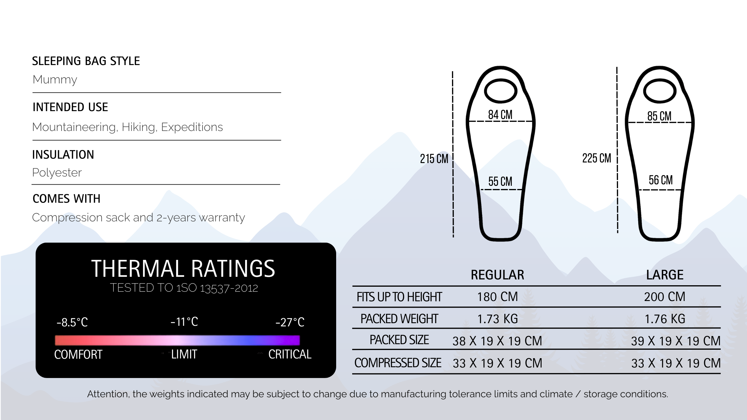 Gipfel Cora Sleeping Bag -9°C/15°F